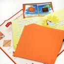 Hikaritori Origami, Transparentpapier 15 cm, orange
