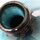 Vase, blau, 10 cm hoch