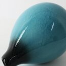 Vase, blau, 12,3 cm hoch