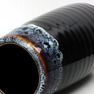 Vase Yuzu Tenmoku, 22 cm hoch