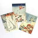 Postkartenset, 3er Set V�gel & Blumen