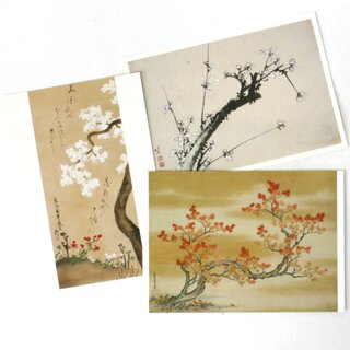 Postkartenset, 3er Set Momiji,Sakura & Ume