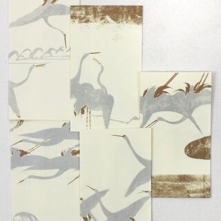 5 Mini-Umschl�ge Kranich