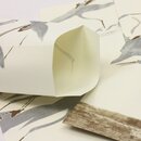 5 Mini-Umschläge Kranich