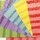 Tezome Washi Pflaumenblüten 24 cm, Rückseite weiß