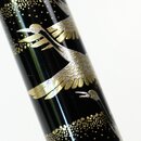 Fudepen, Pinselstift Kraniche, mit Lackgehäuse