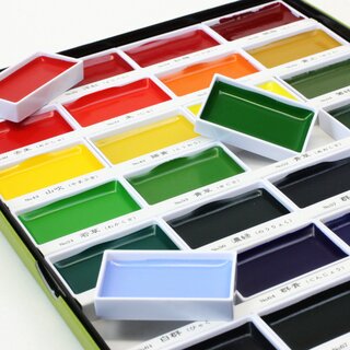 Tuschekasten f�r Tuschemalerei, 36 Farben Gansai