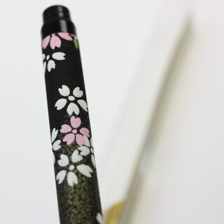 Fudepen, Pinselstift Kirschblten rosa-schwarz