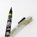 Fudepen, Pinselstift Kirschblüten rosa-schwarz