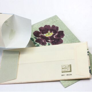 3 Mini-Umschl�ge mit Tuschemalerei