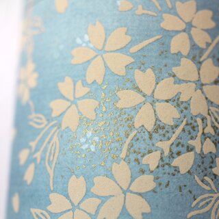 Teedose Sakura hellblau, 100 g, mit Metalldeckel
