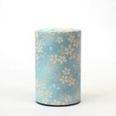Teedose Sakura hellblau, 100 g, mit Metalldeckel
