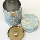 Teedose Sakura hellblau, 100 g, mit Metalldeckel