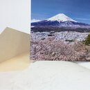 Grußkarte "Frühling am Fujisan", Doppelkarte mit Umschlag