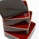 Lackbox 15 x 15 x 15 cm, rotbraun