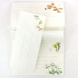 Briefpapierset Blumen & Bltter