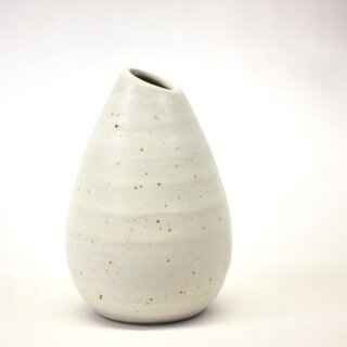 Kleine Vase,  wei�, 10 cm hoch