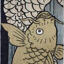 Schmaler Wandbehang Drache & Koi, 10 x 170 cm