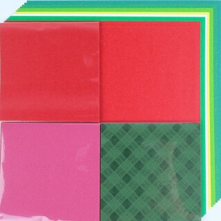 Weihnachts-Origami, Papier mit Anleitung
