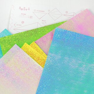 Origamipapier Aurora Pearl 25 cm, fr schimmernde Sterne