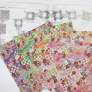 Hanakomichi Chiyogami 15 cm, 32 Blatt, mit Anleitung