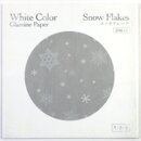 Glassine Origami White Color, Snow Flakes