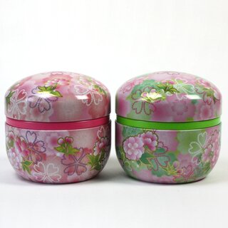Teedosen Hiyori 2er Set, rosa & grn, Bonbondosen