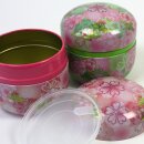 Teedosen Hiyori 2er Set, rosa & grün, Bonbondosen