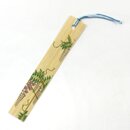 Lesezeichen aus Bambus, Glyzinien