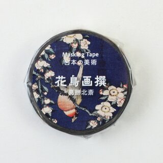 Washitape Flowers & Birds 1,5cm x 7 m, von Katsushika Hokusa