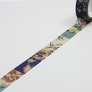 Washitape Flowers & Birds 1,5cm x 7 m, von Katsushika Hokusa