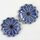 Blütenteller blau, 2er Set, 12 cm Ø