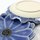 Blütenteller blau, 2er Set, 12 cm Ø