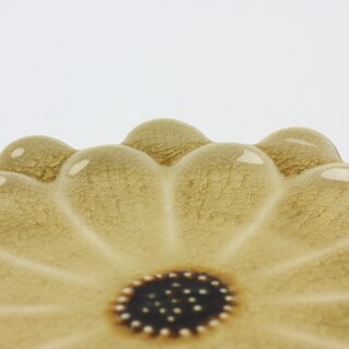 Bltenteller senfgelb, 2er Set, 12 cm 