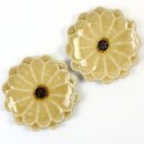 Bltenteller senfgelb, 2er Set, 12 cm 
