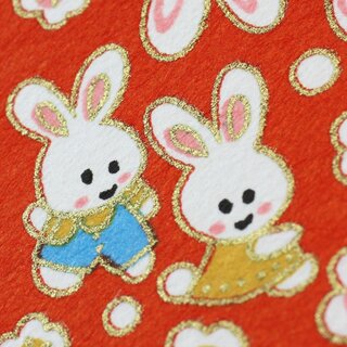 Washi mit Hasenmuster 15 cm