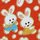 Washi mit Hasenmuster 15 cm