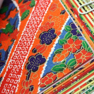 Yuzen Washi & einfarbiges Washi, 10 cm