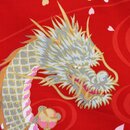 Kimono - Yukata "Dragon & Phönix" rot