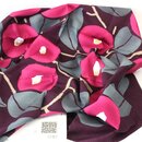 Furoshiki Tsubaki - Kamelienblüte, 90 cm dunkelrot