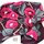 Furoshiki Tsubaki - Kamelienblüte, 90 cm dunkelrot