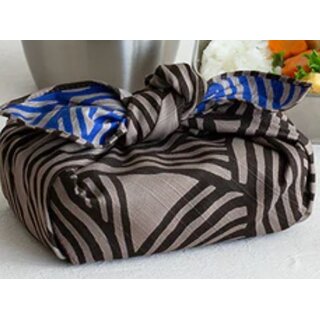 Furoshiki Musubi 48 x 48 cm grau-königsblau