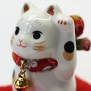 Manekineko links winkend, 6,5 cm hoch