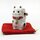 Manekineko links winkend, 6,5 cm hoch