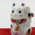 Manekineko links winkend, 6,5 cm hoch