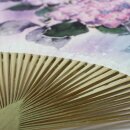 Blattfächer Uchiwa Ajisai (Hortensien) 38 x 24 cm