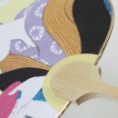 Blattfächer Uchiwa Ochabijin (Schönheit mit Tee) 26 x 17,5 cm