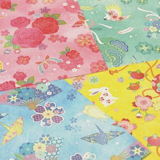 Double Color Yuzen Chiyogami Yuubi, mit Anleitung