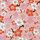 Washibogen Pflaumenblüten rosa-orange 48 cm x 64 cm