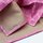Furoshiki Karakusa pink 50 x 50 cm, Rückseite hellbraun